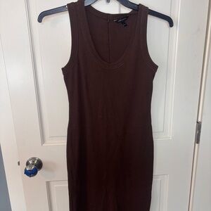 Banana Republic Chocolate Brown Midi Dress
